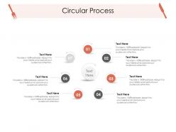 Circular process hotel management industry ppt template