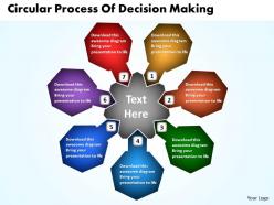 Circular process of decision making powerpoint templates ppt presentation slides 812