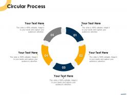 Circular process r575 ppt powerpoint presentation layouts gridlines