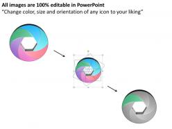 Circular process time line chart editable powerpoint templates