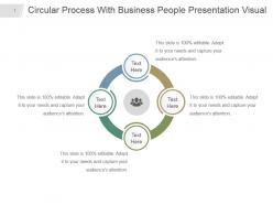 Circular process with business people presentation visual