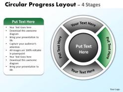 30406242 style cluster surround 4 piece powerpoint template diagram graphic slide
