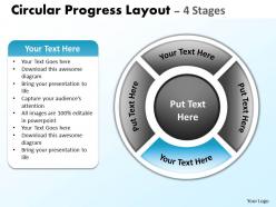 30406242 style cluster surround 4 piece powerpoint template diagram graphic slide