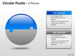 Circular puzzle 2 and 3 pieces ppt 3