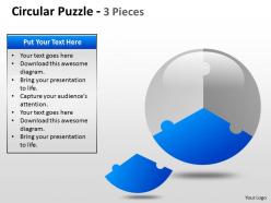 Circular puzzle 2 and 3 pieces ppt 5