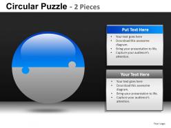 Circular puzzle 2 and 3 powerpoint presentation slides db