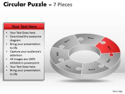Circular puzzle 7 pieces
