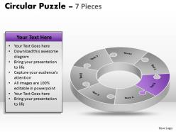Circular puzzle 7 pieces