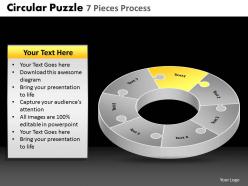 Circular puzzle 7 pieces process powerpoint slides and ppt templates db