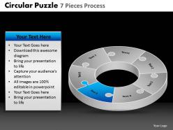 Circular puzzle 7 pieces process powerpoint slides and ppt templates db
