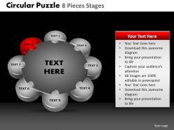 Circular puzzle 8 pieces process powerpoint slides and ppt templates db