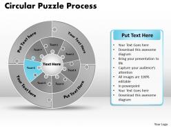 Circular puzzle flowchart templates process diagram 9