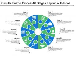 60788250 style puzzles circular 10 piece powerpoint presentation diagram infographic slide