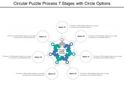 Circular Puzzle Process 7 Stages With Circle Options