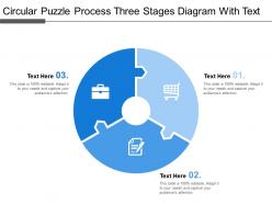 Circular Puzzle Process Three Stages Diagram With Text