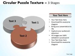 Circular puzzle texture 3 stages templates 10