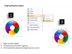 Circular puzzle with 5 powerpoint presentation slides db