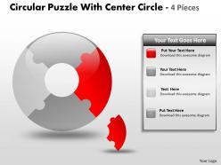 Circular puzzle with center circle 4 pieces1