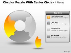 Circular puzzle with center circle 4 pieces1