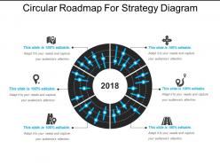 Circular Roadmap For Strategy Diagram Powerpoint Graphics