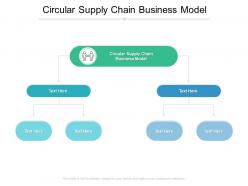 Circular supply chain business model ppt powerpoint presentation inspiration influencers cpb