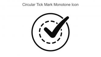 Circular Tick Mark Monotone Icon In Powerpoint Pptx Png And Editable Eps Format