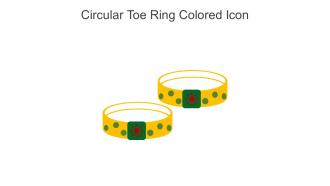 Circular Toe Ring Colored Icon In Powerpoint Pptx Png And Editable Eps Format