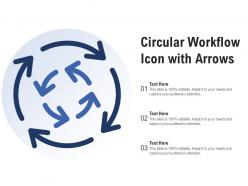 Circular workflow icon with arrows