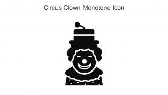 Circus Clown Monotone Icon In Powerpoint Pptx Png And Editable Eps Format