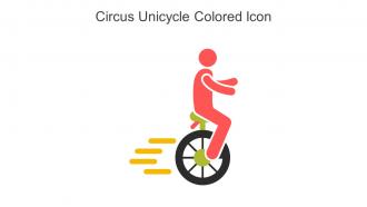 Circus Unicycle Colored Icon In Powerpoint Pptx Png And Editable Eps Format