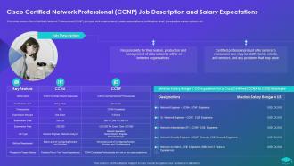 Cisco Certified Network Professional CCNP Job Expectations Professional Certification Programs