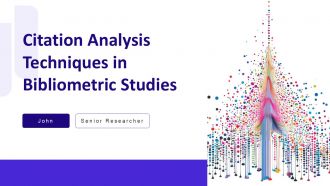 Citation Analysis Techniques In Bibliometric Studies PPT Mockup AT
