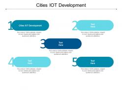 Cities iot development ppt powerpoint presentation styles images cpb