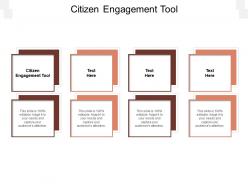 Citizen engagement tool ppt powerpoint presentation infographic template elements cpb