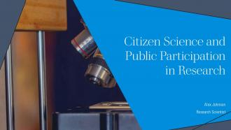 Citizen Science Public Participation Scientific Research PPT Sample ST AI