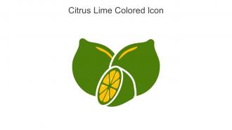 Citrus Lime Colored Icon In Powerpoint Pptx Png And Editable Eps Format