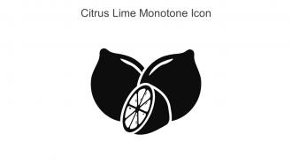 Citrus Lime Monotone Icon In Powerpoint Pptx Png And Editable Eps Format