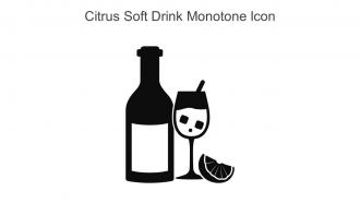 Citrus Soft Drink Monotone Icon In Powerpoint Pptx Png And Editable Eps Format