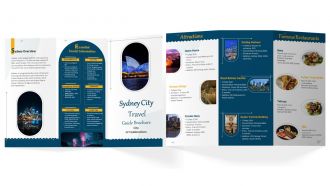 City Brochure Sydney Travel Guide Trifold