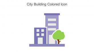 City Building Colored Icon In Powerpoint Pptx Png And Editable Eps Format