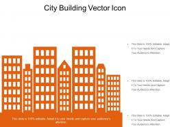 City building vector icon