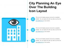 City planning an eye over the building icon layout
