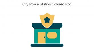 City Police Station Colored Icon In Powerpoint Pptx Png And Editable Eps Format