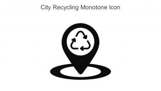 City Recycling Monotone Icon In Powerpoint Pptx Png And Editable Eps Format
