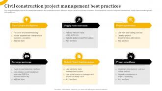 Civil Construction Project Management Best Practices