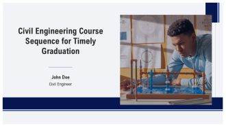 Civil Engineering Course Sequence For Timely Graduation PPT Slides AT