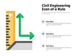 Civil Engineering Icon Of A Rule