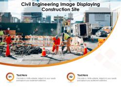 Civil engineering image displaying construction site