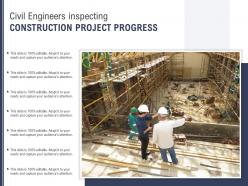 Civil Engineers Inspecting Construction Project Progress