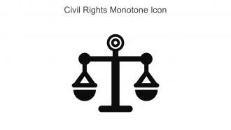 Civil Rights Monotone Icon In Powerpoint Pptx Png And Editable Eps Format